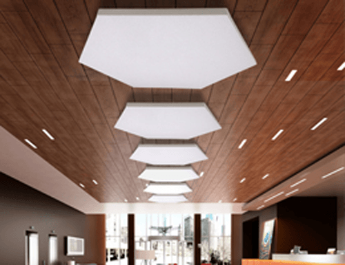Panneau Acoustique Hexagonal Pour Plafond | DECOSOFT