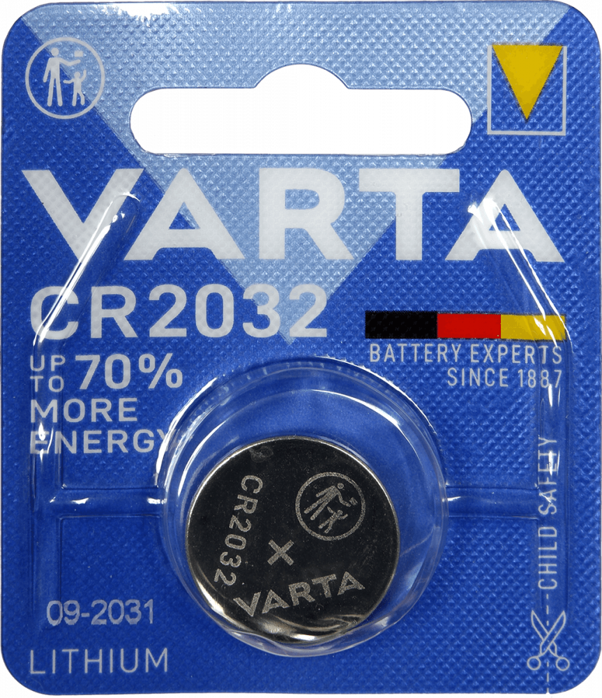 CR2032VARTAx10 de Varta - Pila Litio CR2032 VARTA 3V 230mAh