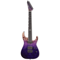 ESP E-II M-II 7 cordes Burled Male Hipshot Purple Natural Faded - Vue 1