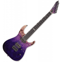 ESP E-II M-II 7 cordes Burled Male Hipshot Purple Natural Faded - Vue 2
