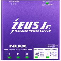 Nux Zeus Junior - boitier d'alimentations isolées 6 sorties DC - Vue 4