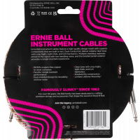 Ernie Ball Cables instrument gaine tissée jack/jack 5,5m Emerald Argyle - Vue 2