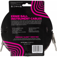 Ernie Ball Cables instrument gaine tissée jack/jack 5,5m Purple Python - Vue 2