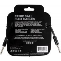 Ernie Ball Câbles instrument Flex jack/jack 3m noir - Vue 2